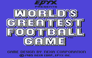 World's Greatest Football Game — sstitle (WOR)