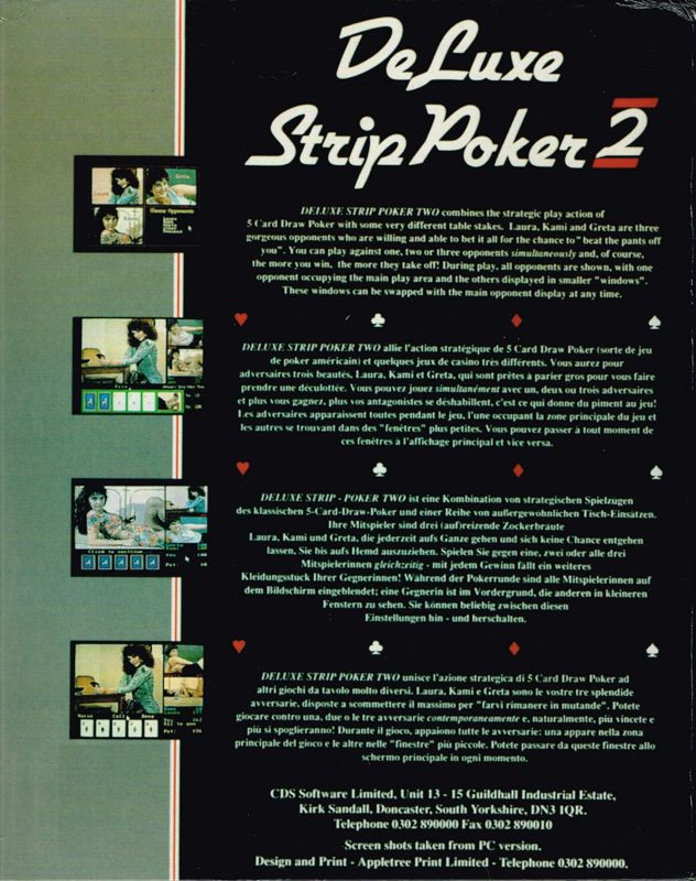 Deluxe Strip Poker 2 — box-2D-back (EU)