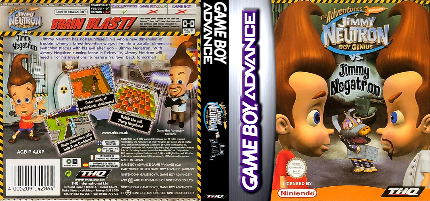 Adventures of Jimmy Neutron Boy Genius vs. Jimmy Negatron, The — box-texture (EU)