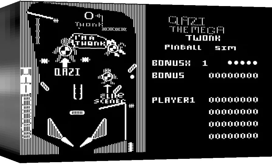 Qazi the Mega Twonk Pinball Sim — box-3D (WOR)