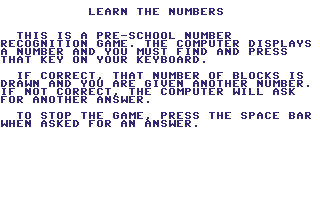 Learn the Numbers — sstitle (WOR)