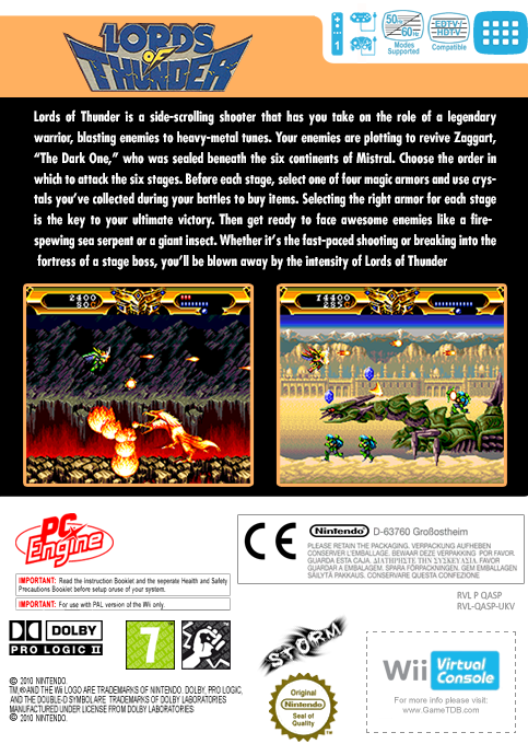 Lords Of Thunder — box-2D-back (EU)