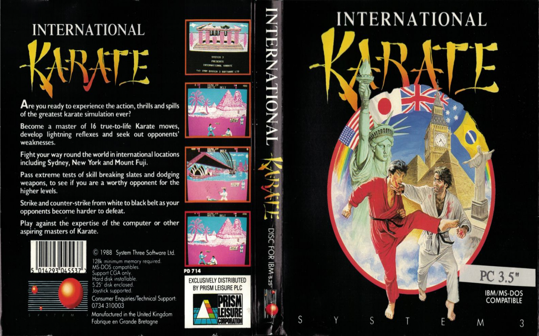 International Karate — box-texture (EU)