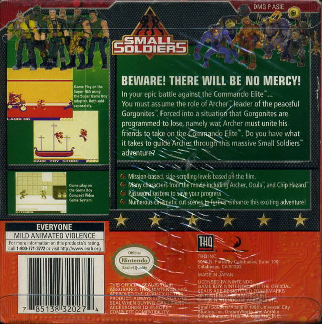 Small Soldiers — box-2D-back (US)