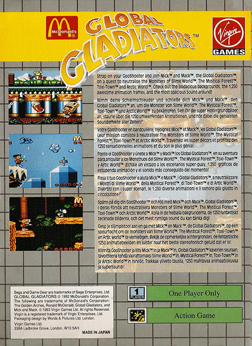 Global Gladiators — box-2D-back (EU)
