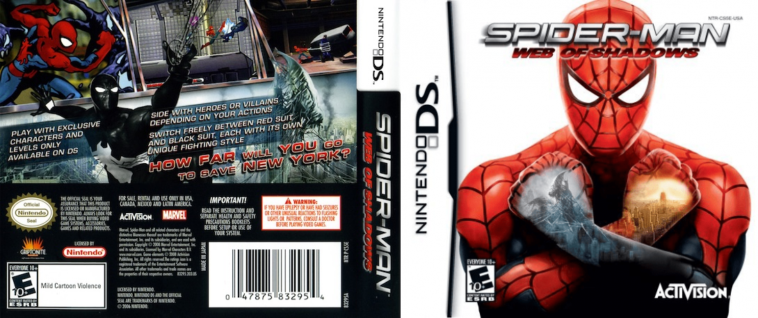 Spider-Man - Web of Shadows — box-texture (US)