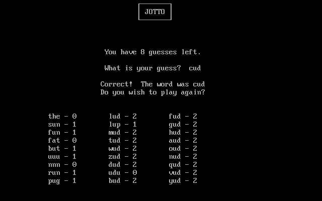 Jotto — ss (WOR)