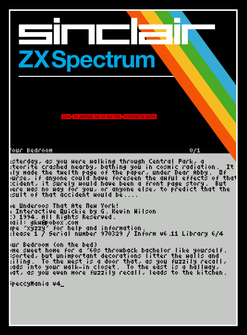 ZxZvm - The Underoos That Ate New York! - An Interactive Quickie box art