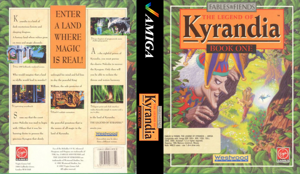 Legend of Kyrandia, The - Book One — box-texture (EU)