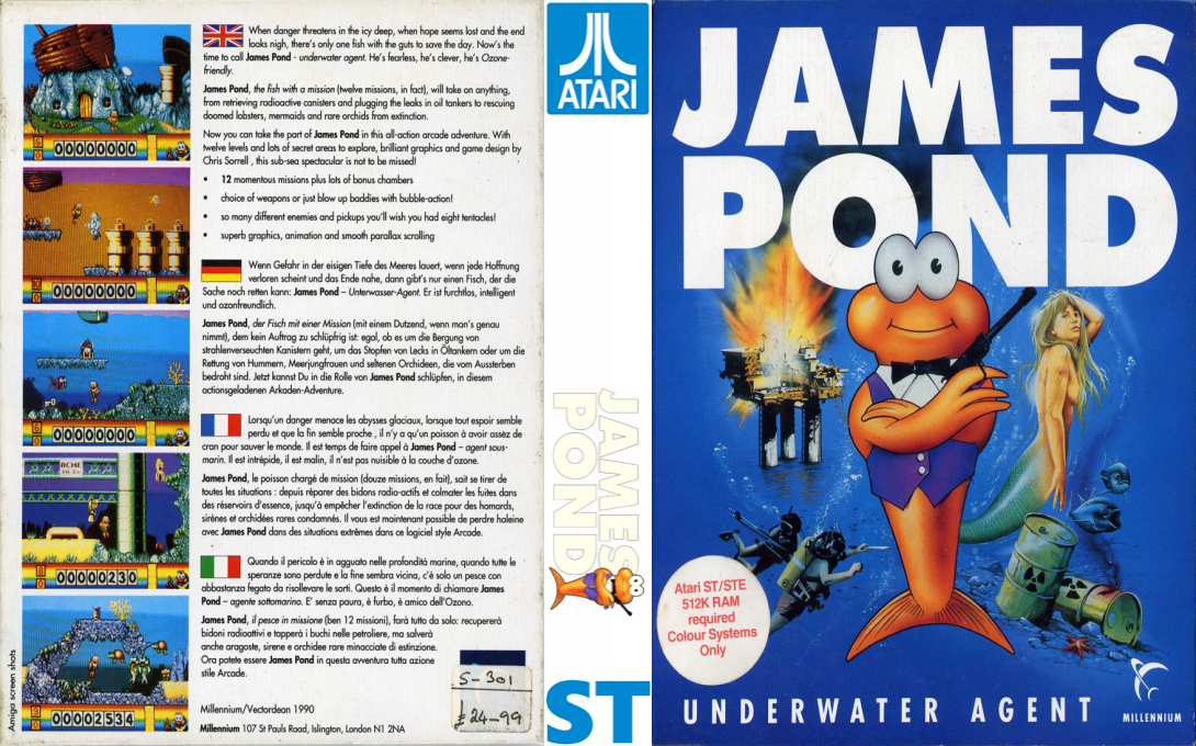 James Pond - Underwater Agent — box-texture (EU)