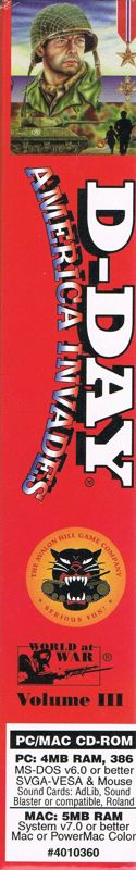 D-day - America Invades — box-2D-side (US)