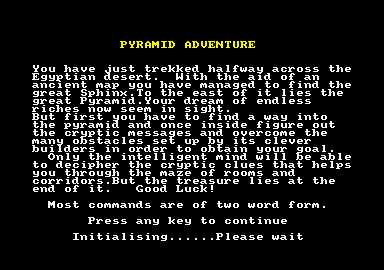 Pyramid Adventure — sstitle (EU)