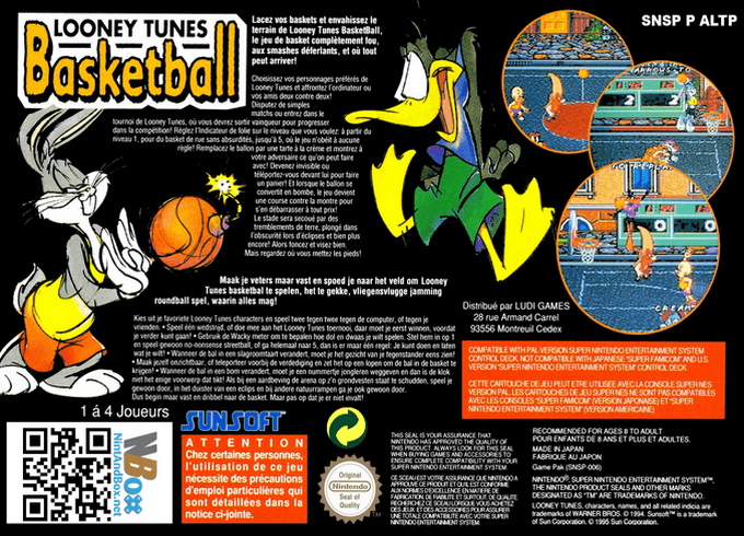 Looney Tunes B-Ball — box-2D-back (EU)