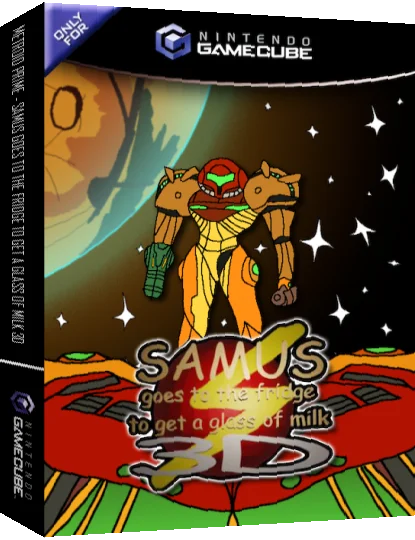 Metroid Prime - Samus Goes To The Fridge To Get A Glass Of Milk 3D — box-3D (WOR)