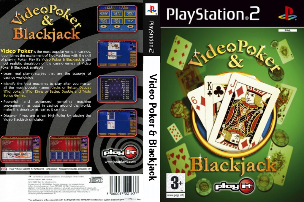 Video Poker And Blackjack — box-texture (EU)