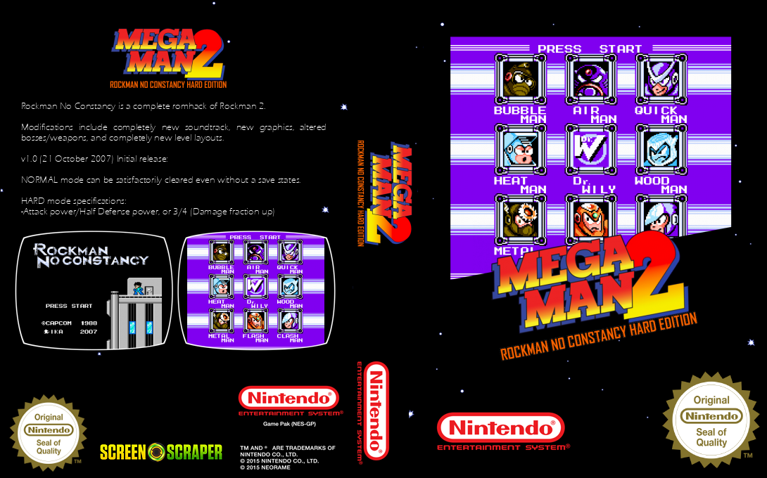 MegaMan II : Rockman No Constancy — box-texture (SS)