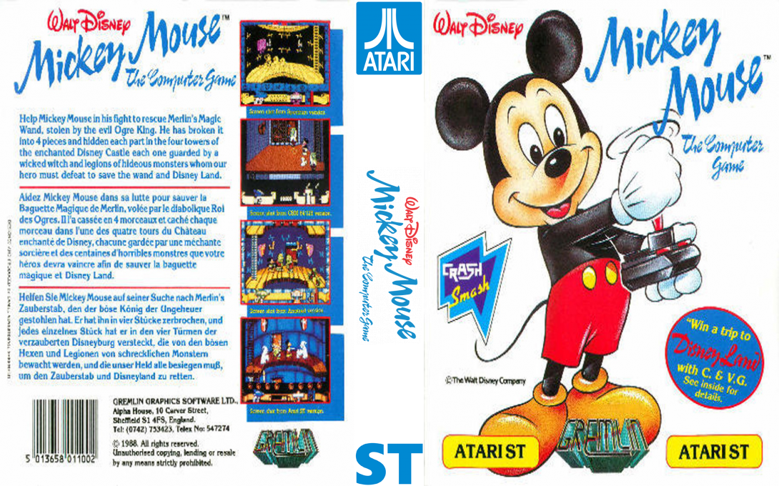 Mickey Mouse - The Computer Game — box-texture (EU)