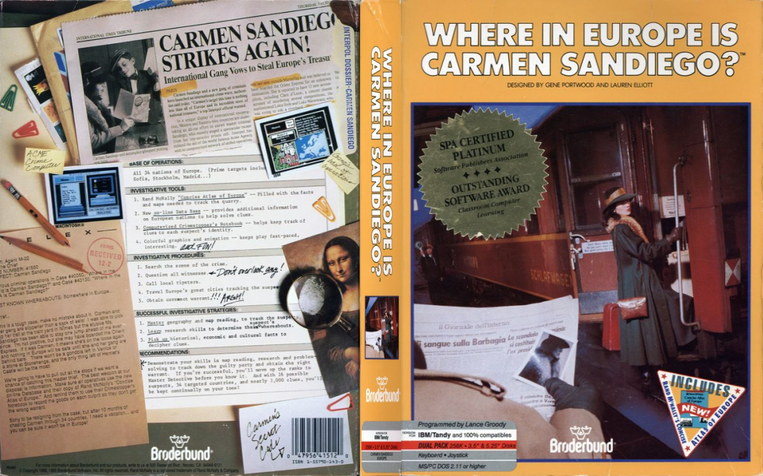 Where in Europe is Carmen Sandiego? — box-texture (US)