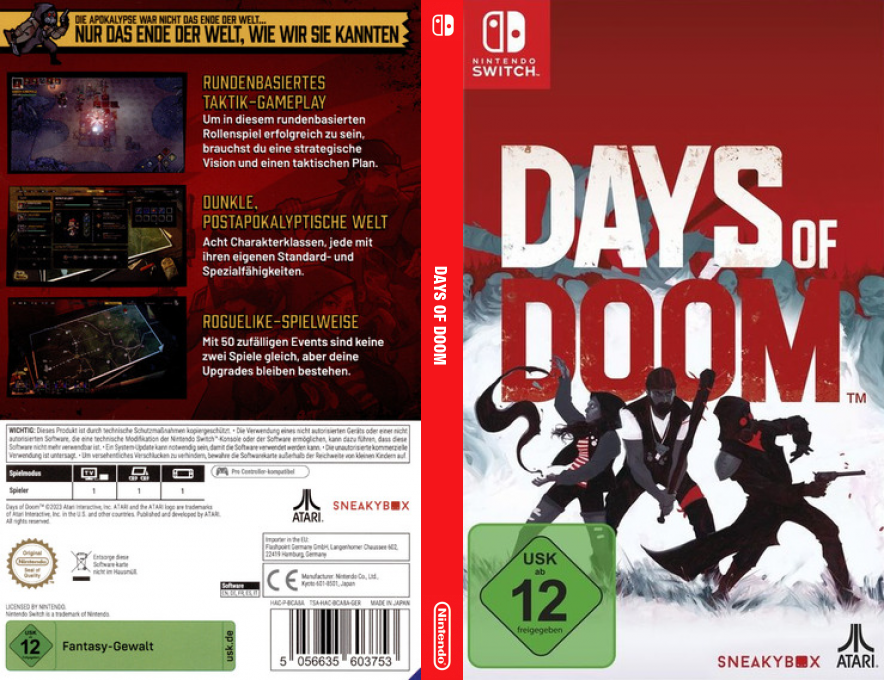 Days of Doom — box-texture (DE)