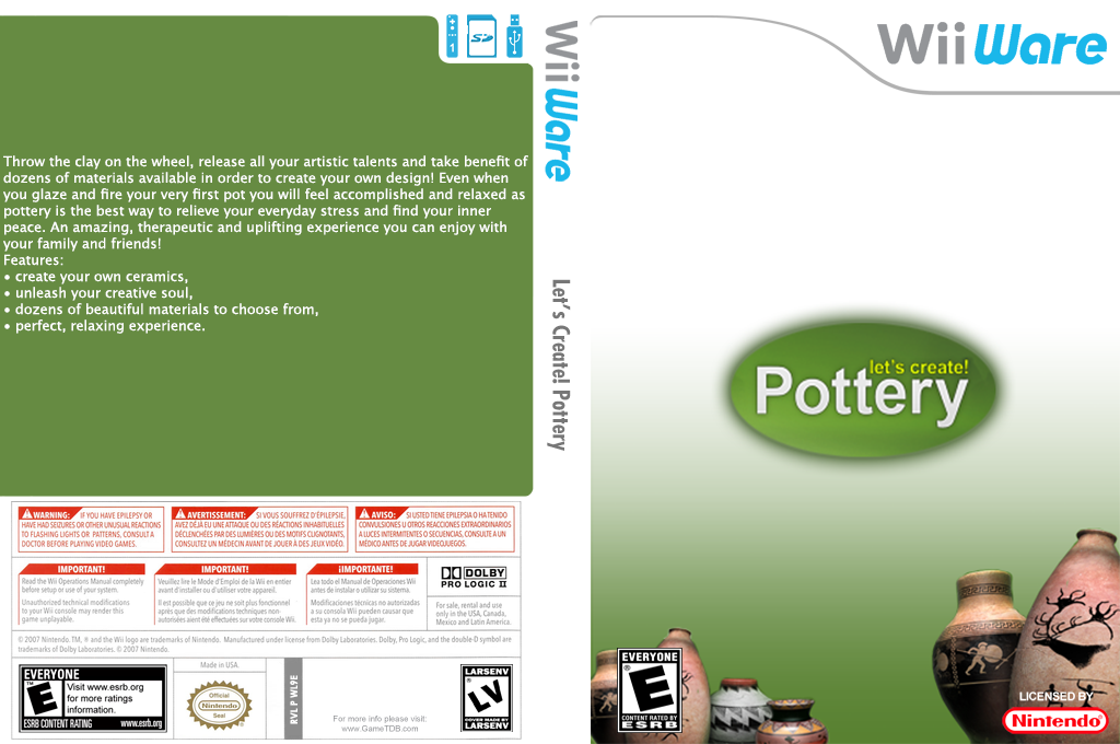 Let's Create! Pottery — box-texture (US)