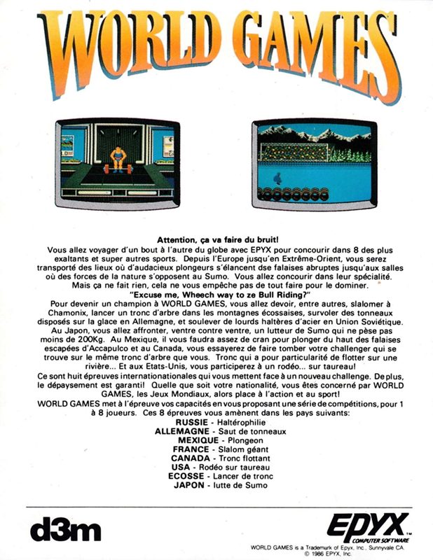 World Games — box-2D-back (FR)