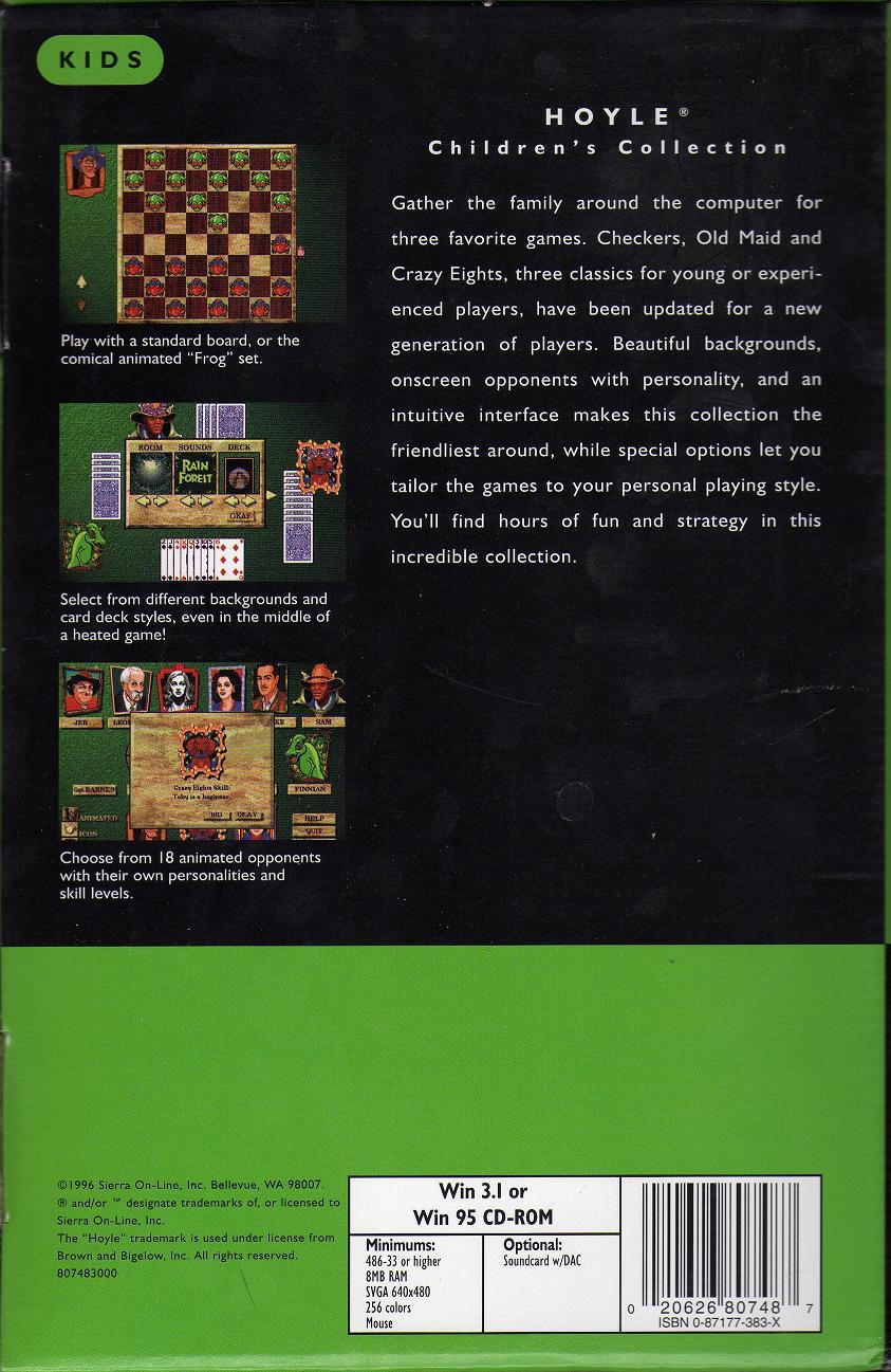 Hoyle Children's Collection — box-2D-back (WOR)