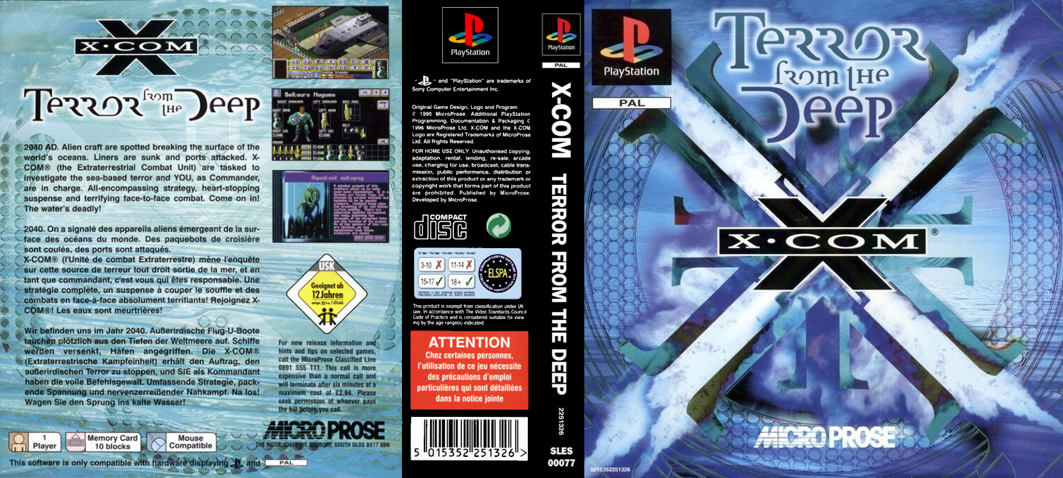 X-com - Terror From The Deep — box-texture (EU)