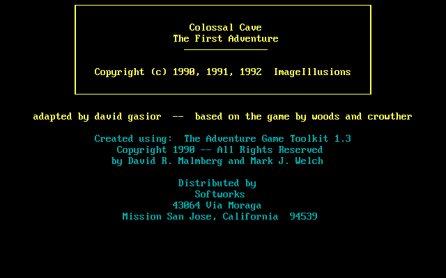 Colossal Cave: The First Adventure box art