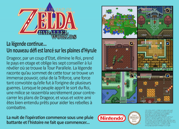Legend Of Zelda, The : Parallel Worlds — box-2D-back (EU)
