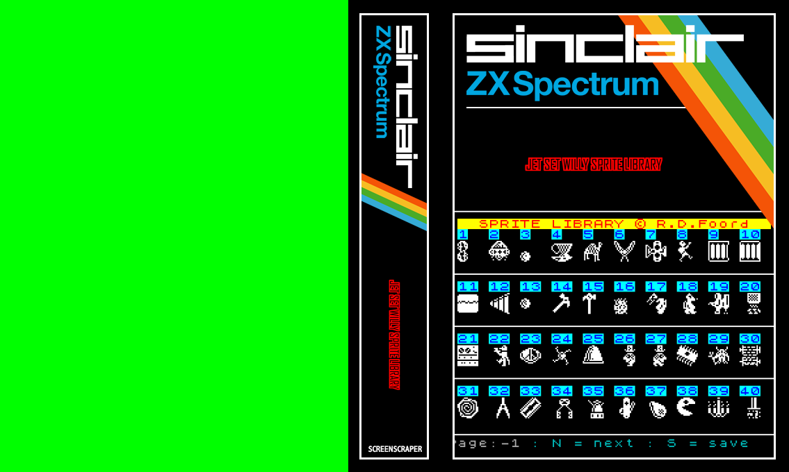 Jet Set Willy Sprite Library — box-texture (SS)