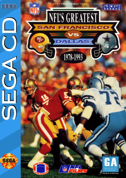 NFL's Greatest - San Francisco vs. Dallas 1978-1993 box art