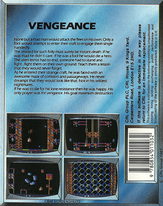 Vengeance — box-2D-back (EU)
