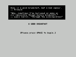 ZxZvm - A Good Breakfast - An Interactive Feeding — sstitle (WOR)