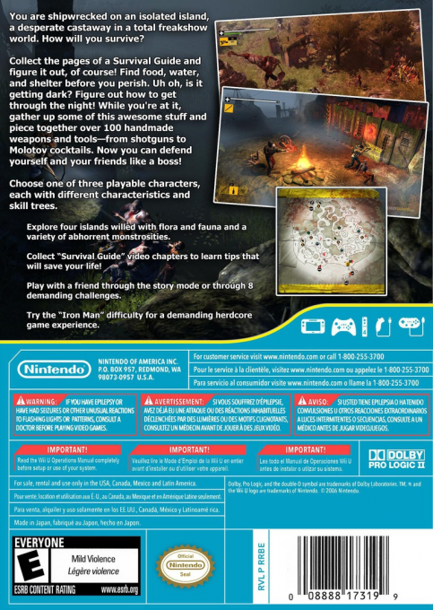 How to Survive — box-2D-back (US)