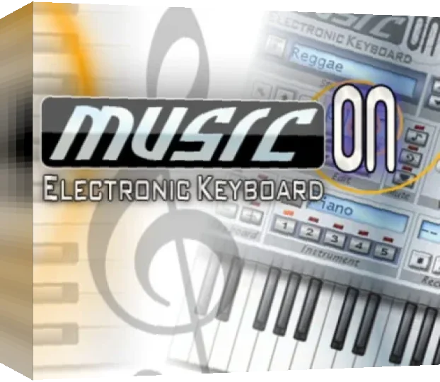 Music on - Electronic Keyboard — box-3D (WOR)