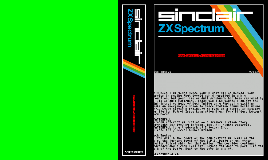 ZxZvm - Stationfall - A Science Fiction Story — box-texture (SS)