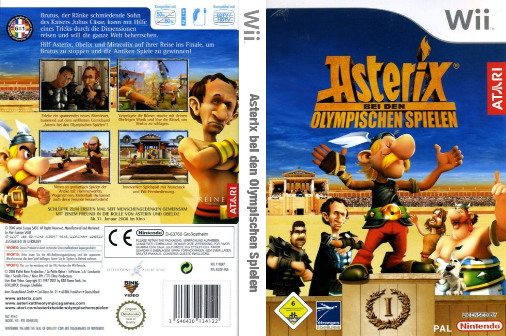 Asterix at the Olympic Games — box-texture (DE)