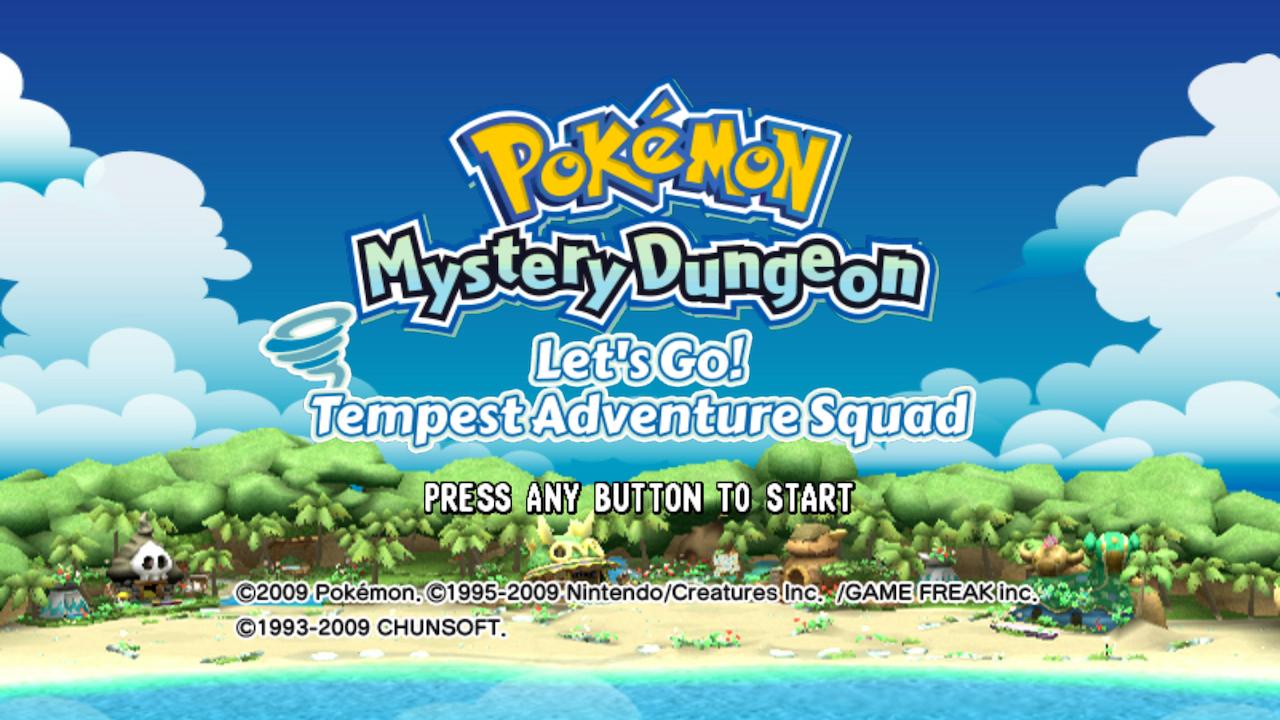 Pokemon Mystery Dungeon - Let's Go! Tempest Adventure Squad — sstitle (WOR)