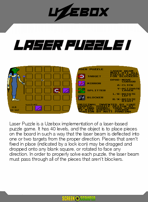 Laser Puzzle — box-2D-back (SS)