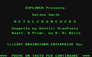 Gordon Smith : Metalcrunchers — sstitle (IT)