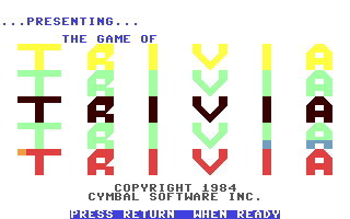 The Game of Trivia : General Trivia — sstitle (WOR)