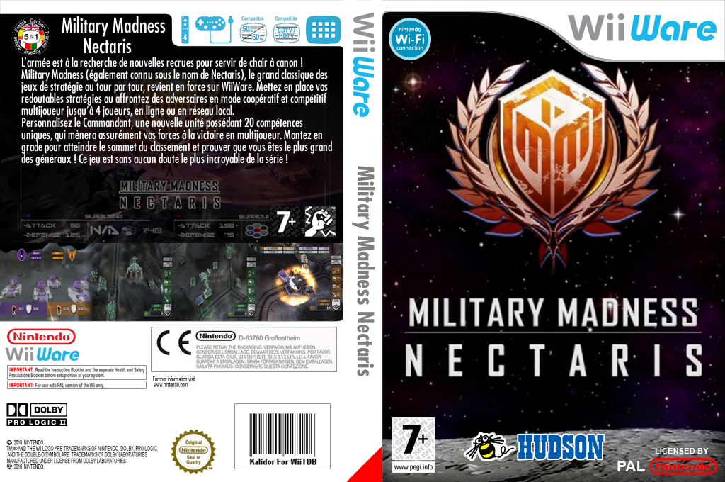 Military Madness - Nectaris — box-texture (FR)