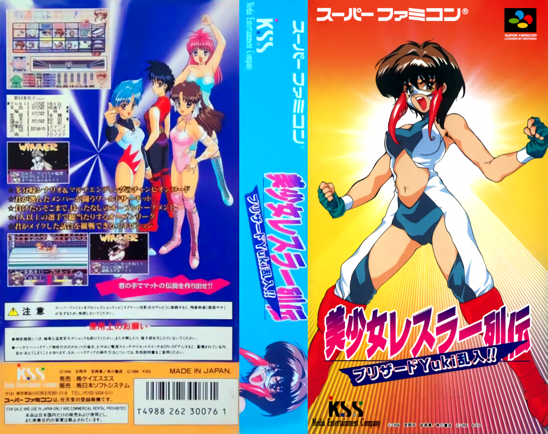 Bishoujo Wrestler Retsuden - Blizzard Yuki Rannyuu!! — box-texture (JP)