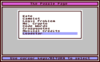 The Puzzle Page #108 — ss (WOR)