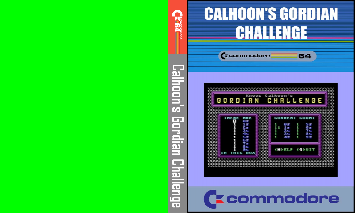 Calhoon's Gordian Challenge — box-texture (CUS)