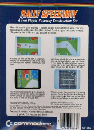 Rally Speedway — box-2D-back (WOR)