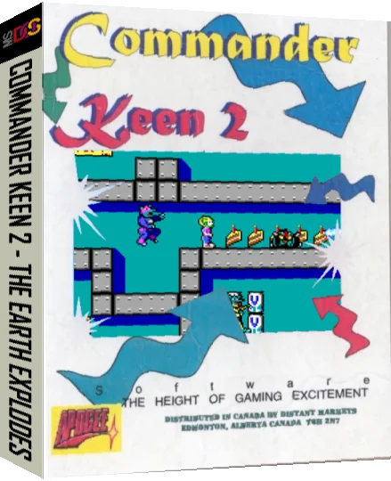 Commander Keen 2 - The Earth Explodes — box-3D (US)
