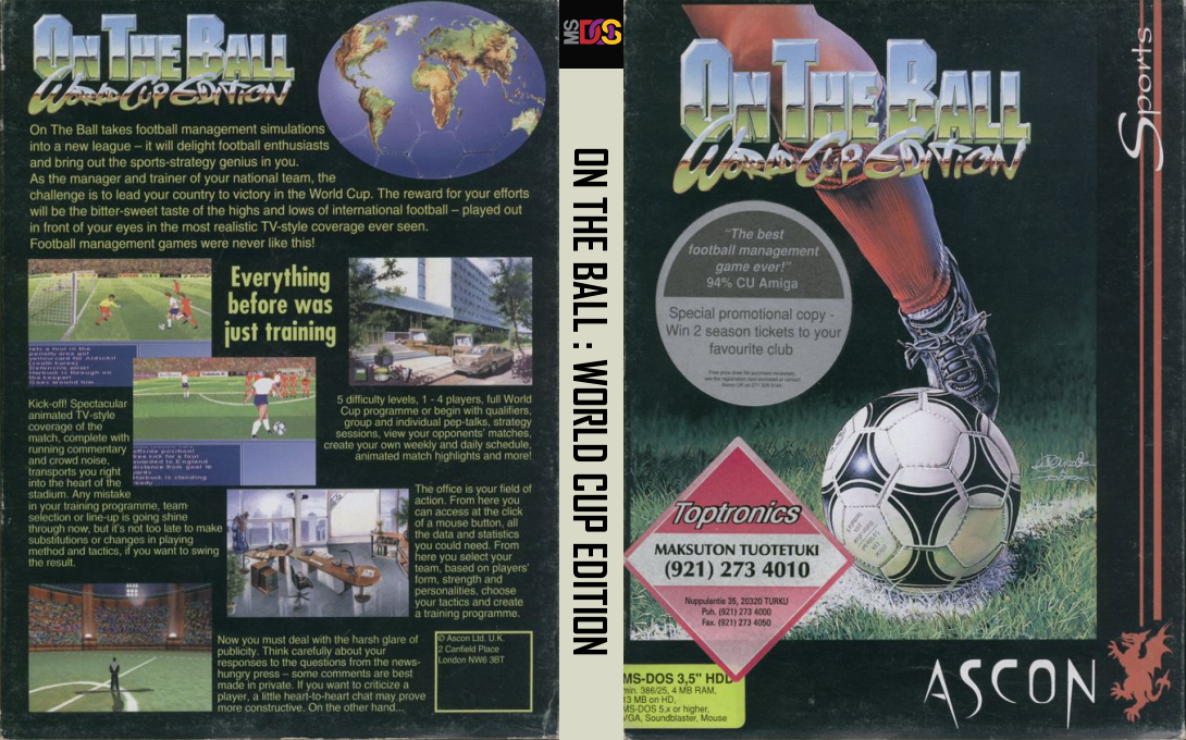 On The Ball - World Cup Edition — box-texture (EU)