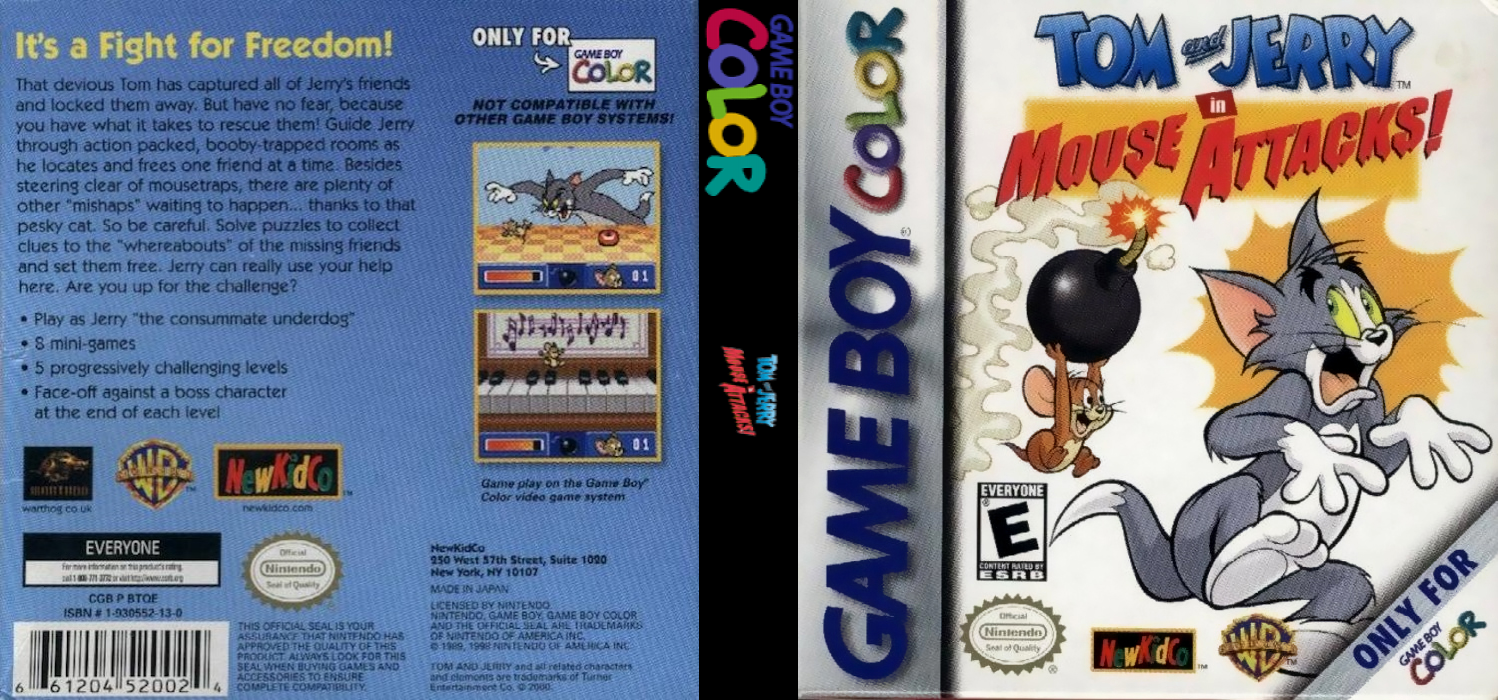 Tom and Jerry in Mouse Attacks! — box-texture (US)