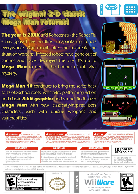 Mega Man 10 — box-2D-back (US)